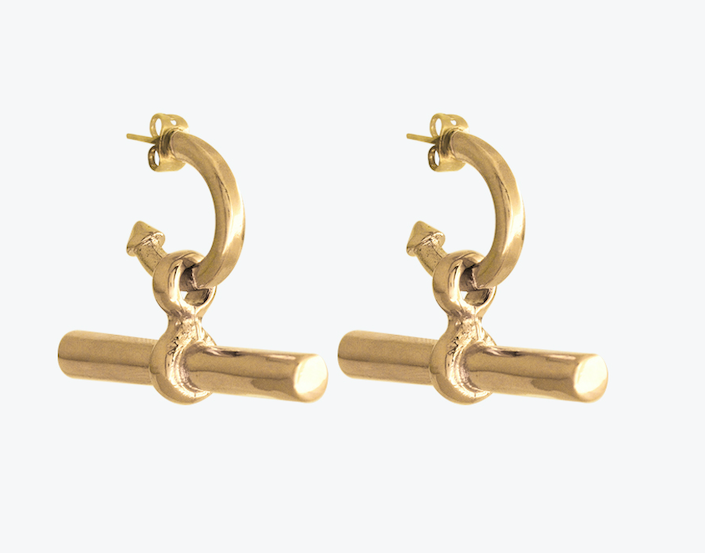 E0086ORO CXC Gold Earring