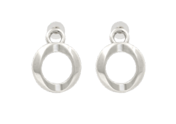 E0067 MET CXC Silver Earrings