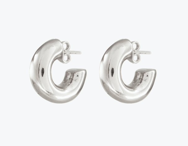 E0088MET CXC Silver Earrings