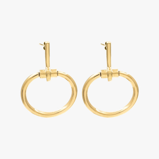 E0067 ORO CXC Gold Earrings