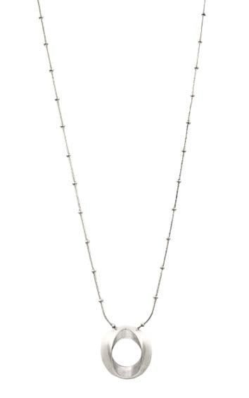 N0078 MET CXC Silver Necklace